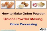 Onions Powder Making, - ... How to Make Onion Powder, Onions Powder Making, Onion Processing Introduction The onion, also known as the bulb onion or common onion, is used as a vegetable