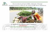 Assessment of possible climate change (temperature) effects on …banana-networks.org/Bapnet/files/2013/01/3-Karamura.pdf · 2013-01-22 · Introduction (Bananas in East Africa) •