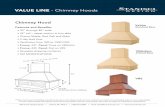 Value line Chimney Hoods - Stanisci Design Wood Hoods · 2019-04-12 · Value line - Chimney Hoods 700 South Glaspie Street • Oxford, MI 48371 • (248) 572-6880 • email: sales@wood-hood.com