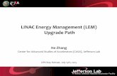 LINAC Energy Management (LEM) Upgrade Path · LINAC Energy Management (LEM) Upgrade Path He Zhang Center for Advanced Studies of Accelerators (CASA), Jefferson Lab OPS Stay Retreat,