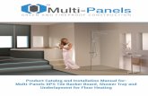 Product Catalog and Installation Manual for: Multi-Panels XPS Tile … · 2018-05-10 · 6 Shower-Tray Installation over Wood Subfloor (Fig. 5) The XPS Shower Trays are designed with