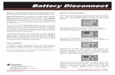 Battery Disconnect - JustAnswerBD2... · 2016-04-19 · 131 Eisenhower Lane North Lombard, IL 60148 630.268.0010 / 1.800.251.2408 P/N 53-00066-100 Rev. B 030905 Intellitec SERVICE