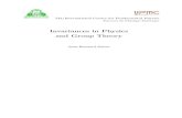 Invariances in Physics and Group Theory - sorbonne …zuber/Cours/Invariances...i Foreword The following notes cover the content of the course \Invariances in Physique and Group Theory"