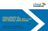 CHALLENGES IN DESIGNING 5 GHZ 802.11AC WIFI POWER … · 2016-09-29 · CHALLENGES IN DESIGNING 5 GHZ 802.11AC WIFI POWER AMPLIFIERS . Yazhou Wang, Randy Naylor. Radio & Wireless