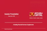 Investor Presentation - Aditya Birla Group · 2018-09-06 · Aditya Birla Capital Limited 8 1Consideration Score representative of willingness of customers to trust a brand with all