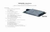 DG2S series manual5.1 Installation of Drive and Physical dimensions Figure 4. Drive mounting dimensions All dimensions in mm. The drive has four 3.5mm mounting holes in the 3mm thick