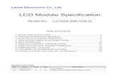LCD Module Specification - 엘레파츠 · 2017-04-07 · 4.5 Character Generator ROM (CGROM) The Character Generator ROM (CGROM) generates 5 x 7 dot or 5 x 10 dot character patterns