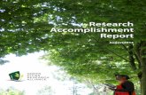 Research Accomplishment Report · 2020-01-17 · design and conduct science, GCRA delivers results in innovative ways. Accomplishments to Date GCRA has had much success in its first