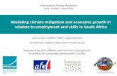 Modeling climate mitigation and economic growth …Modeling climate mitigation and economic growth in relation to employment and skills in South Africa Jules Schers, CIRED / ENPC