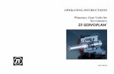 ZF Friedrichshafen - OPERATING INSTRUCTIONS …...Technical data 6 1 Field of application These operating instructions apply to the ZF Servoplan series of gear units, type PG (planetary