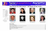 2e Issue 90 TM Twice-Exceptional · 2e Newsletter SeptemberOctober 2018 2 2e Welcome to the 90th issue of 2e: Twice-Exceptional Newsletter.This is the final issue of the newsletter