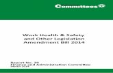 Report No. 39 - Work Health & Safety and Other Legislation … · 2016-03-02 · 4 Examination of the Work Health and Safety and Other Legislation Amendment Bill 2014 – Amendments