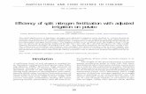 Efficiency of split nitrogen fertilization with …mtt.fi/afs/pdf/afsf11_59.pdf59 AGRICULTURAL AND FOOD SCIENCE IN FINLAND Vol. 11 (2002): 59–74. Efficiency of split nitrogen fertilization