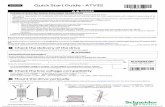 Schneider Electric ATV32 Quick Start Guide... 1/4 S1A41715 - 03/2010 Quick Start Guide - ATV32 Electrical equipment should be installed, operated, serviced, and maintained only by