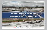 TEMPORARY POWER FOR PERMANENT GROWTH · 2014-11-02 · TEMPORARY POWER PLANTS KEY PROJECT COMPONENTS MAIN FUEL TANKS, FUEL SYSTEM The fuel system includes the connection to the main