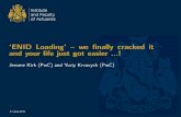 ‘ENID Loading’ – we ﬁnally cracked it and your life just got easier · ‘ENID Loading’ – we ﬁnally cracked it and your life just got easier ...! JeromeKirk(PwC)andYuriyKrvavych(PwC)