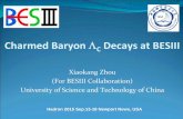 Charmed Baryon C at BESIII · 2015-09-18 · Charmed Baryon C Decays at BESIII Xiaokang Zhou (For BESIII Collaboration) University of Science and Technology of China Hadron 2015 Sep.13-18
