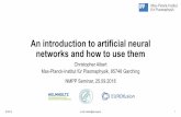 An introduction to artificial neural networks and how to ...ert/assets/neuralnet/Albert... · •Spyderis a good editor similar for Matlab ... Examples for machine learning and neural