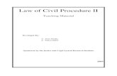 Law of Civil Procedure II · list down different possibilities for execution of judgment. differentiate what ordinary and special procedures are. discuss the effects of failure to