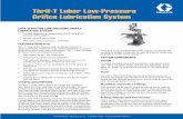 Thrif-T Luber Low-Pressure Orifice Lubrication System · 2020-04-08 · Thrif-T Luber Low-Pressure Oriﬁ ce Lubrication System LTL-400 THRIF-T LUBER MANUAL PUMP DESCRIPTION/OPERATION
