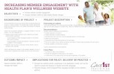 INCREASING MEMBER ENGAGEMENT WITH HEALTH PLAN’S … · INCREASING MEMBER ENGAGEMENT WITH HEALTH PLAN’S WELLNESS WEBSITE BACKGROUND OF PROJECT 4 PROJECT DESCRIPTION 4 OBJECTIVES