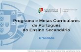Programa e Metas Curriculares de Português do Ensino … · 2015-06-17 · - anúncio publicitário: caráter apelativo (tempos e modos verbais, entoação, neologismos), multimodalidade