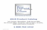 2019 Product Catalog - New England Ice Cream · PDF file Chocolate Peanut Butter Cookie Dough Chocolate Peanut Butter Cup Coconut Coconut Almond Bar ... Coffee Oreo Cookie Monster