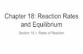 Chapter 18: Reaction Rates and Equilibriumbfhscollings.weebly.com/.../chapter_18_-_equilibrium_reactions.pdf · The forward reaction begins, and initially the rate of the reverse
