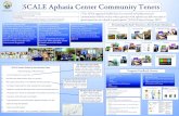 SCALE Aphasia Center Community Tenets Poster.pdf · communication impairment. Why did we write Tenets? The tenets are designed to: -promote community building efforts that includes