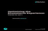 Optimizing the Ecommerce Experience - Oracle · to eMarketer, October 2009 107784 www. eMarketer .com % of respondents Remarketing Techniques Used by US Online Marketers, Aug 2010