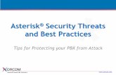 Asterisk® Security Threats and Best Practices ·  Asterisk® Security Threats and Best Practices Tips for Protecting your PBX from Attack