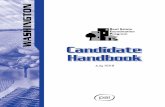 Candidate Handbookdocuments.goamp.com/Publications/candidateHandbooks/...under a contract with the Washington State Department of Licensing (DOL). This handbook contains general informa-