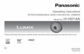 Operating Instructions - Panasonic...–Fish eye conversion lens (optional: DMW-GFC1) ≥Use of a non-compatible conversion lens or adaptor may result in breakage or damage to the