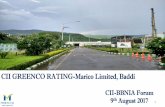 CII GREENCO RATING-Marico Limited, Baddi · • Kerala State Energy Conservation Commendation Award - 2010 • Greentech Foundation Environment Excellence Award - 2010 • National