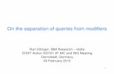 Ran Ettinger, IBM Research – Haifa COST Action IC0701 9 MC ... Ettinger, IBM Research – Haifa COST Action IC0701 9 th MC and WG Meeting Darmstadt, Germany ... single return statement.