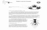 INSECT NOTES - Virginia Tech · chamical available to homeowners for termite control--Orthochlor (it contains chlorpyrifos); it must be mixed with water and applied with whatever
