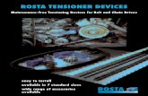 ROSTA TENSIONER DEVICESnibora.com/pdf/catalog-uspokoiteli-tensioners.pdfvant belt testforce for the particular V-belt section (for multiple belt drives = x times belt number) a) Tension
