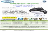 LED High-Bay Luminaires for Commercial & Industrial ... 250W High Bay LED Fixture 5,500K 60° 100-277Vac ... LED High-Bay Luminaires for Commercial & Industrial Buildings IP65 Dust
