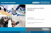 ESPC ENABLE PROGRAM - SFTool · • Standardized and streamlined process to quickly award projects and realize ... however savings calculations within the ENABLE IGA tool are limited