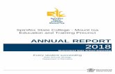 ANNUAL REPORT 2018 - Spinifex State College · 2019-06-13 · Contact information Postal address PO Box 1355 Mount Isa 4825 Phone (07) 4740 1111 Fax (07) 4743 9102 Email principal@spinifexsc.eq.edu.au