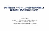 海洋短波レーダーによる津軽海峡東口 表面流計測の …le-web.riam.kyushu-u.ac.jp/~le-all/oceanradar/program...海洋短波レーダーによる津軽海峡東口