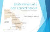Establishment of a Geri Connect ServiceWhat/Where Health Service 1st Priority 2nd Priority 3rd Priority Echuca Regional Health Pain Management Geriatrician Services Cancer Services