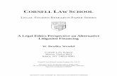 CORNELL LAW SCHOOL - Practising Law Institutedownload.pli.edu/WebContent/pm/61554/pdf/10-30...(TPLF), also referred to as litigation investment (LI), alternative litigation financing