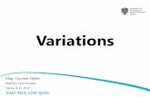 Variations - ages.at · „CMDh Questions & Answers QP Declaration“ Variations Examples for correct submissions 21 . Questions ? Variations 22 . BASG - Austrian Federal Office for