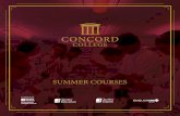 SUMMER COURSES - Concord Collegeconcordcollegeuk.com/.../06/Concord-Brochure_2018.pdf · Concord College is a prestigious international boarding school that was established in 1949.