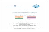 A handbook on Export opportunities in Thailand for Indian … · 2014-05-20 · A handbook on Export opportunities in Thailand for Indian chemical companies December 2012 For further
