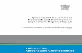 Queensland Government Research and Development Expenditure Report 2011 … · 2019-02-25 · Queensland Government R&D expenditure report 2011-12 3 Office of the Queensland Chief