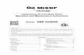 Instantaneous Oil-Fired Water Heater Operation and ... Heaters...Instantaneous Oil-Fired Water Heater Operation and Maintenance Instructions MODEL OM-122DW CONTENTS IMPORTANT READ