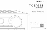 TX-SR333 BAS En 29401793 · 2015-05-21 · to enjoy the AV Receiver from connections to TV, speaker system and playback devices, to necessary functions for playback. As well as that,