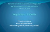 Parameswaran N Ex-Principal Advisor Telecom …nja.nic.in/Concluded_Programes_2015-16/P-969_PPTs/10...Media Regulator Govt. should not regulate media Self Regulatory approach not working